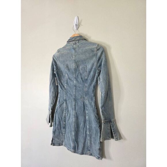 BLANKNYC The Smooth‎ Talker Dress Size XS Denim Bonded Dress NWT - Picture 7 of 11